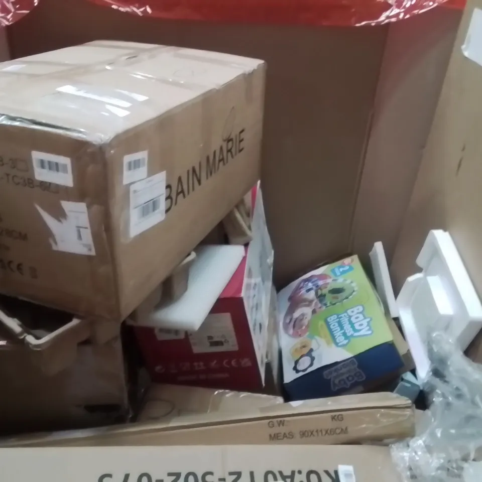 PALLET OF ASSORTED HOUSEHOLD GOODS AND PRODUCTS TO INCLUDE;VACMASTER,CANOPY,LUXURY SHOWER PANEL 