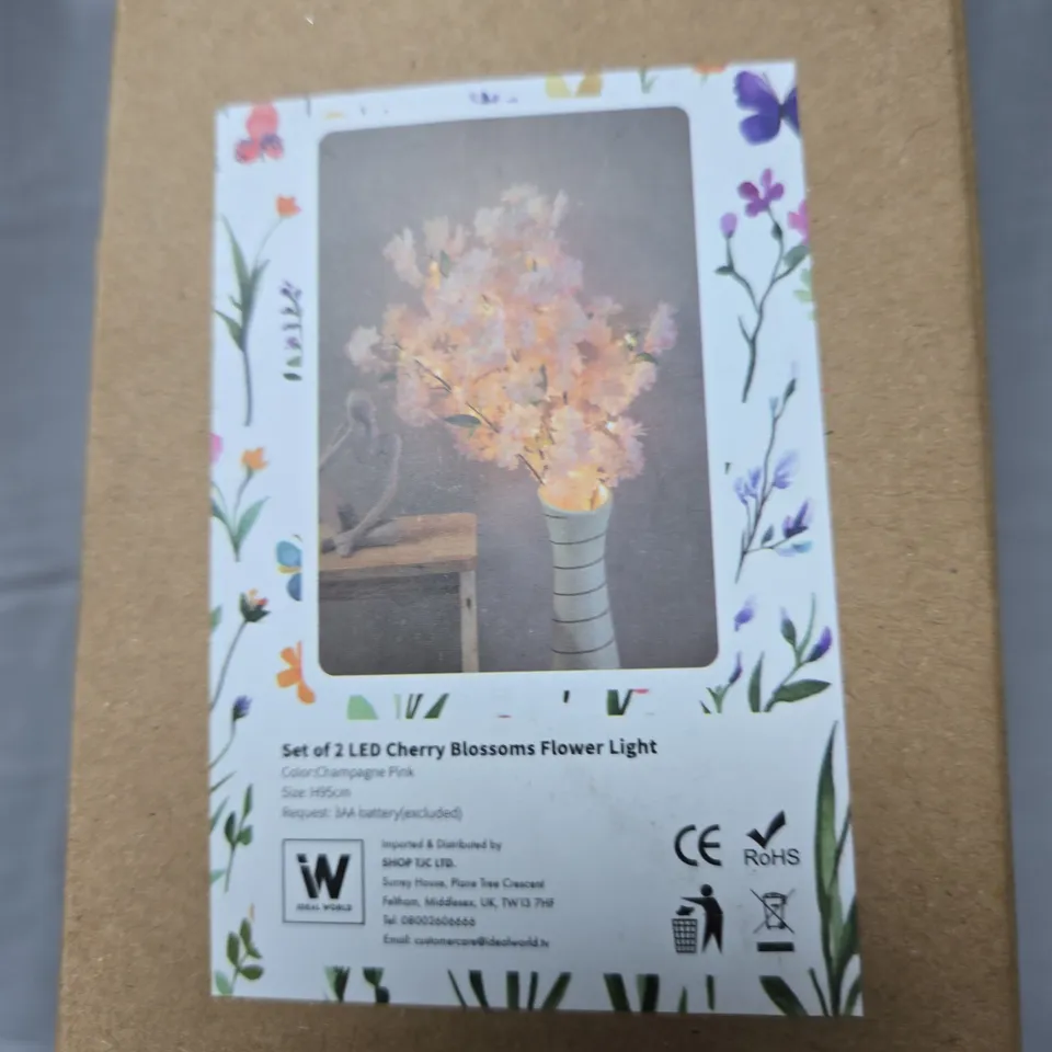 LED CHERRY BLOSSOM FLOWER LIGHTS – CHAMPAGNE PINK