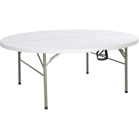BOXED BOLERO 6FT ROUND CENTRE FOLDING TABLE