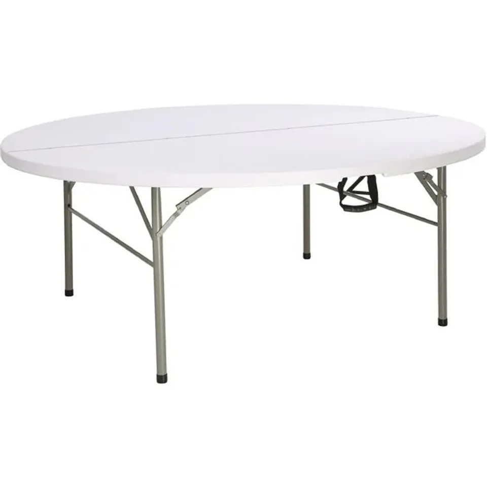 BOXED BOLERO 6FT ROUND CENTRE FOLDING TABLE