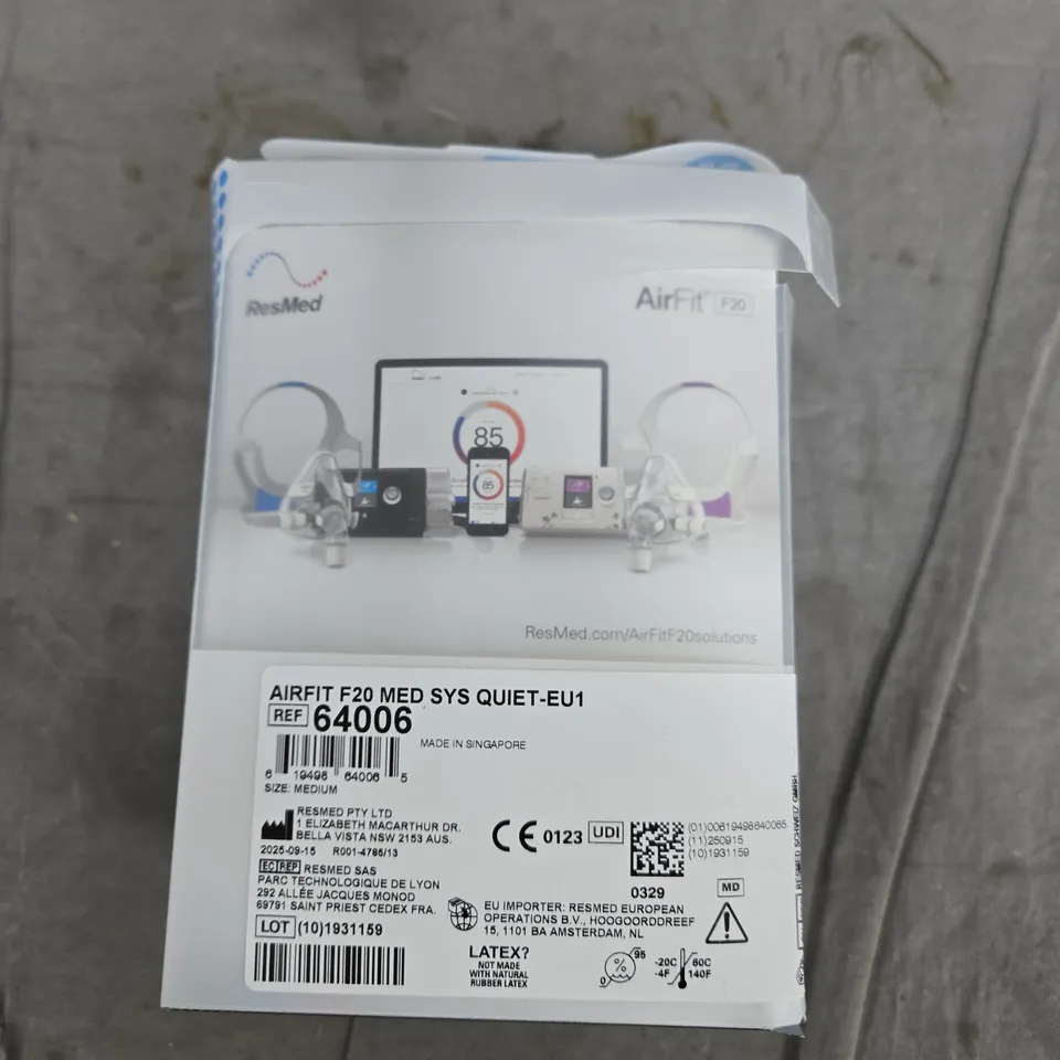 ResMed AirFit F20 CPAP Mask System - Medium (EU1)