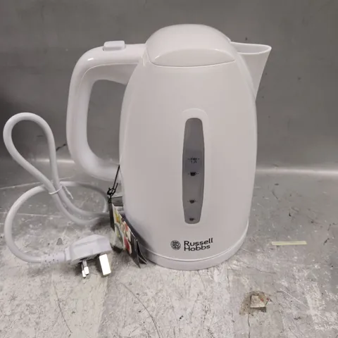 BOXED RUSSELL HOBBS TEXTURES WHITE KETTLE 
