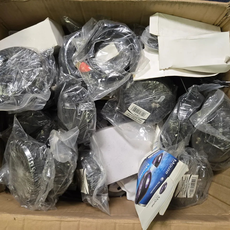 APPROXIMATELY 20 ASSORTED ELECTRICAL ITEMS TO INCLUDE VIDEO DOORBELL, WIRELESS MOUSE, NETWORK DVR, ETC