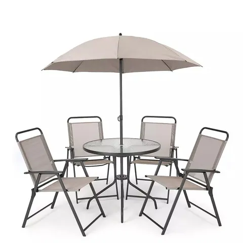 BOXED SANTA ROSA 6-PIECE DINING SET (1 BOX) - COLLECTION ONLY