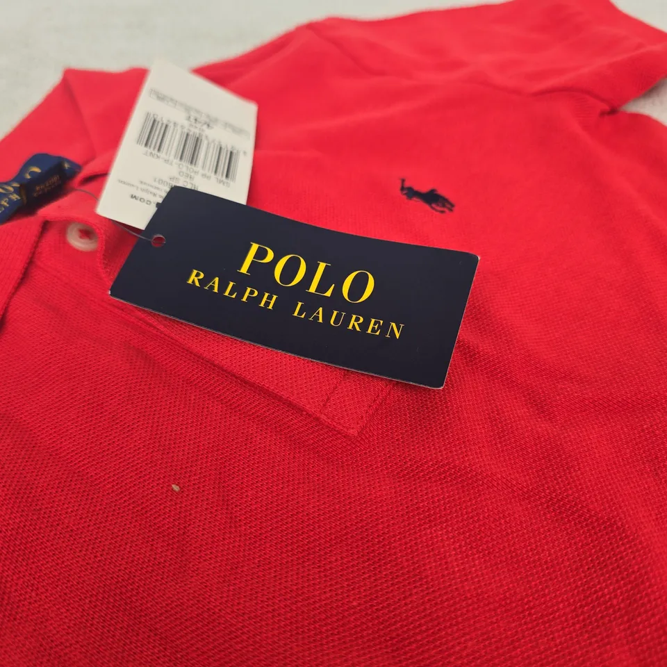 POLO RALPH LAUREN KIDS' POLO SHIRT – RED, UK 4-5 (US 4/4T)
