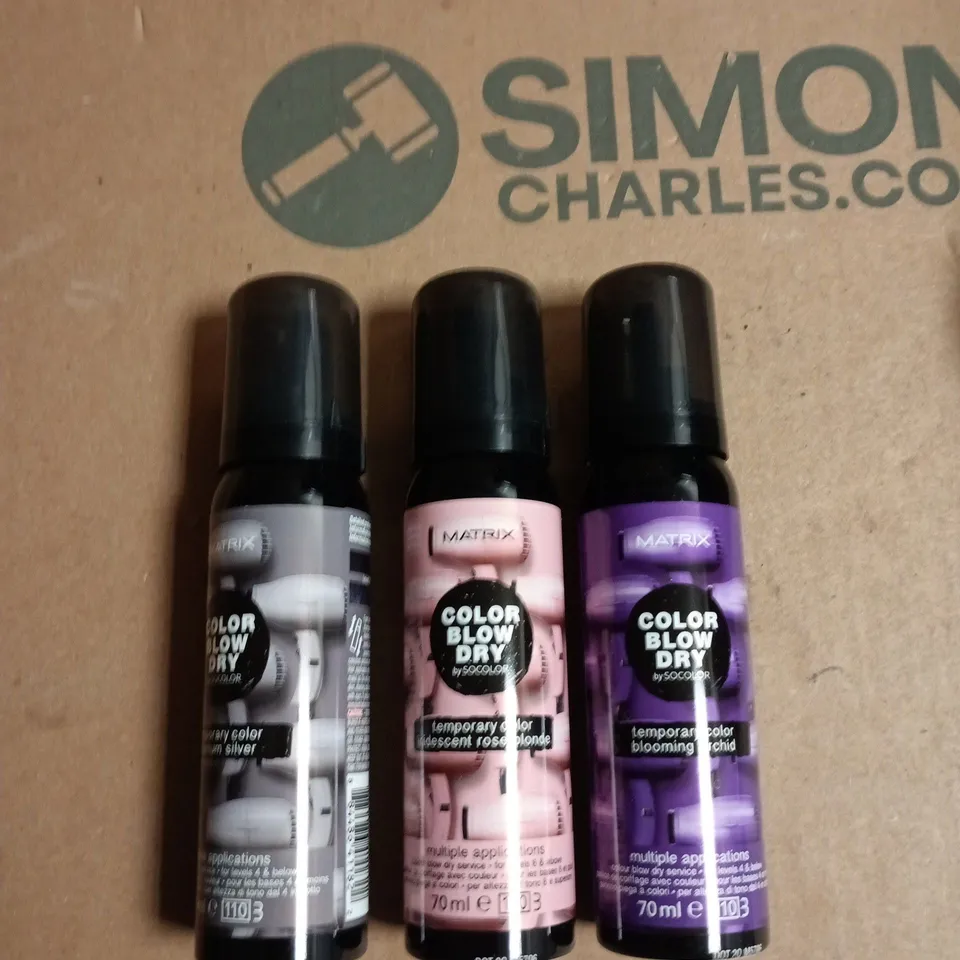 BOX OF APPROXIMATELY 20 ASSORTED MATRIX BLOW DRY TEMP COLOUR 