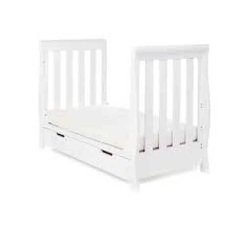 BOXED OBABY STAMFORD MINI COT BED - WHITE (2 BOXES)