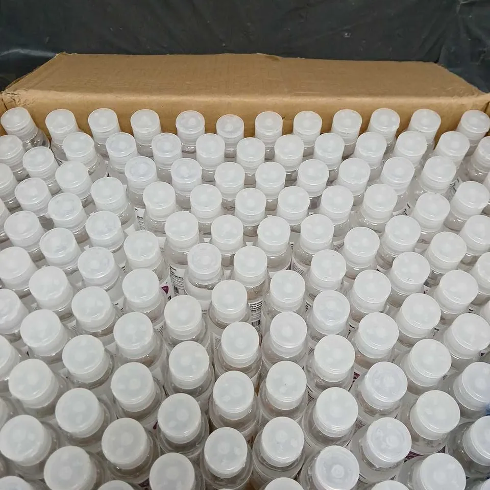 BOX OF APPROXIMATELY 100 BOTTLES OF HAND SANITIZER GEL - 100ML PER BOTTLE