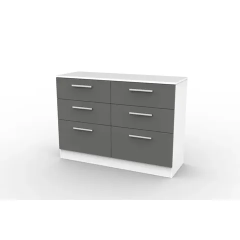 BOXED CESARO 6-DRAWERS CHEST OF DRAWERS