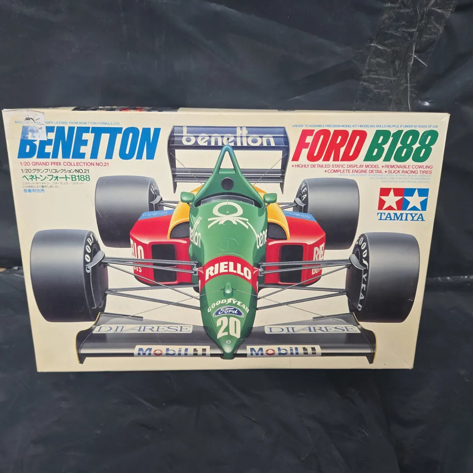 BOXED TAMIYA BENETTON FORD B188 1/20 GRAND PRIX COLLECTION NO.21 MODEL