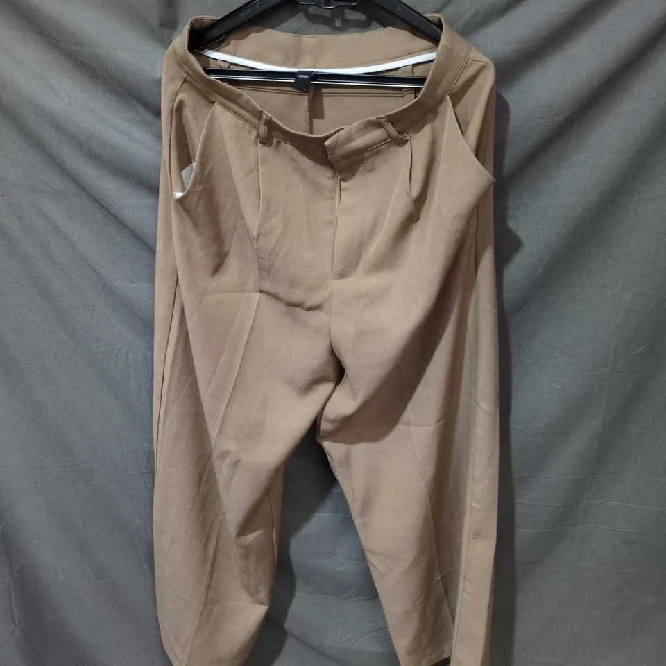 CIDER WOMEN'S TROUSERS - CAMEL/TAN - SIZE L