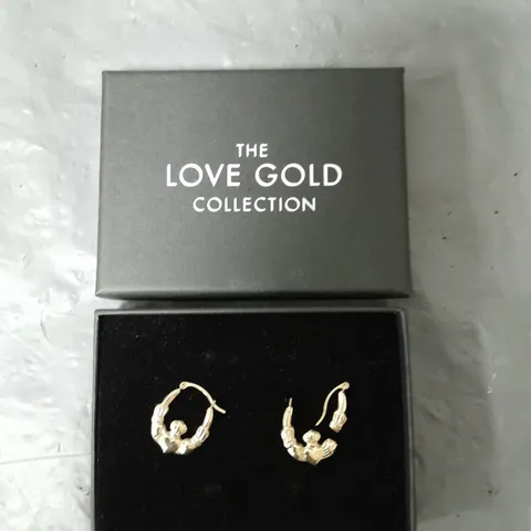 THE LOVE GOLD COLLECTION CLADAGH CREOLE HOOP EARRINGS