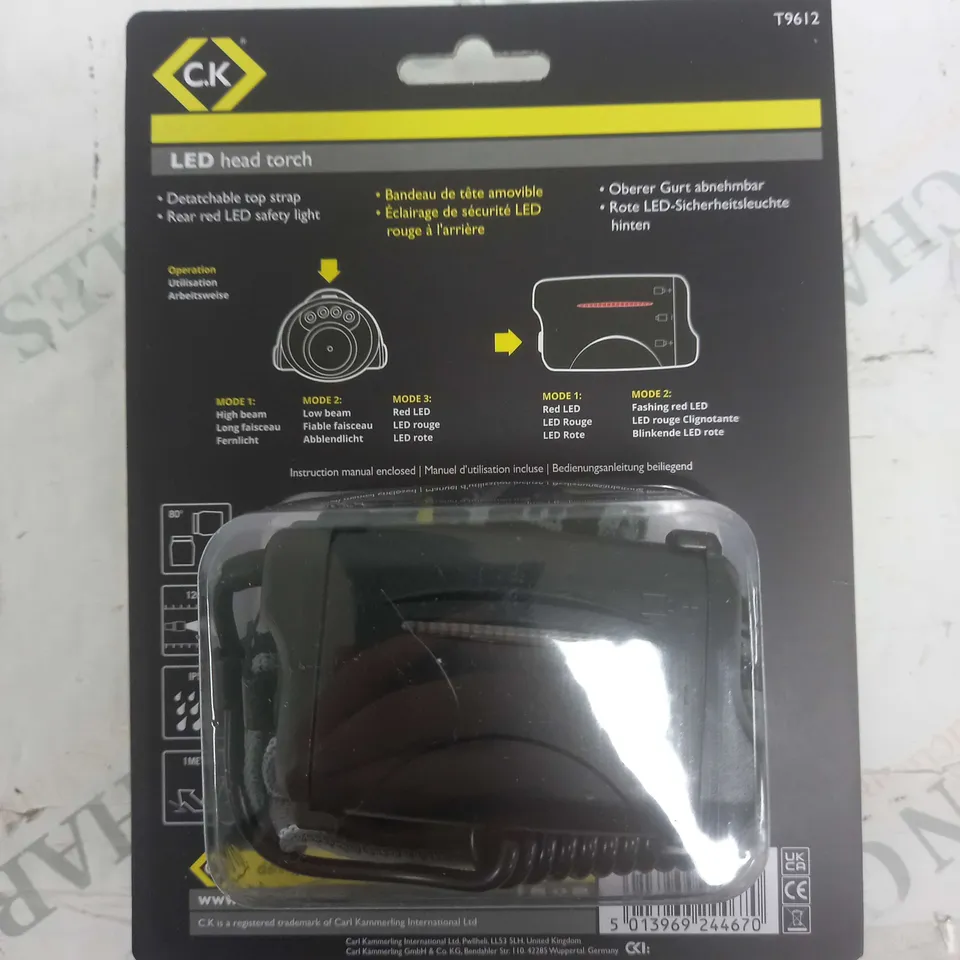 CK TOOLS T9612 LED HEAD TORCH 120 LUMENS