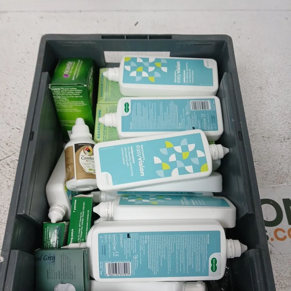 APPROXIMATELY 20 ASSORTED ITEMS INCLUDING EYE DISINFECTANT, NICOTINE PATCHES ETC.