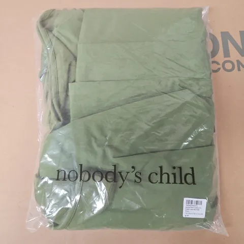 BAGGED NOBODYS CHILD PETITE COLORADO MIDI DRESS IN GREEN - UK 14