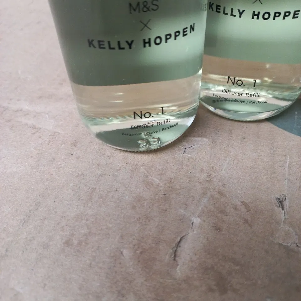 4X KELLY HOPPEN DIFFUSER REFILLS BERGAMOT AND LEMON