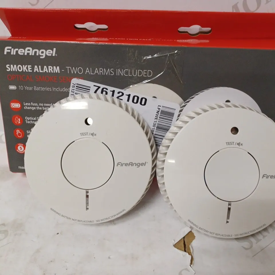 FIREANGEL TWO SMOKE ALARM SET