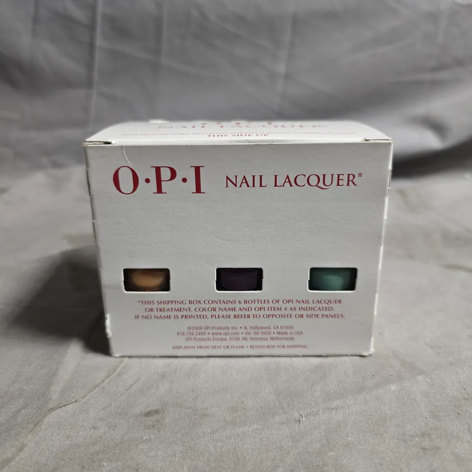 OPI NAIL LACQUER SIX-BOTTLE GIFT SET – ASSORTED SHADES