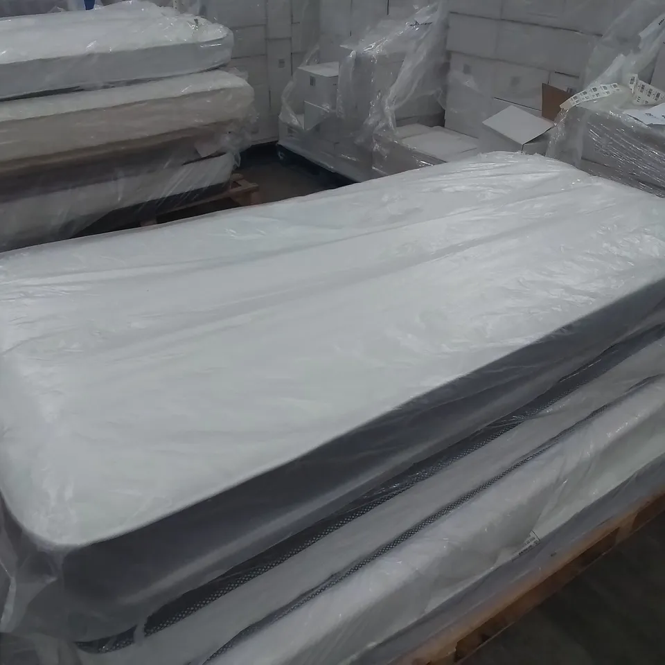 BAGGED WHITE NOISE NATURAL OPEN COIL SINGLE MATTRESS 