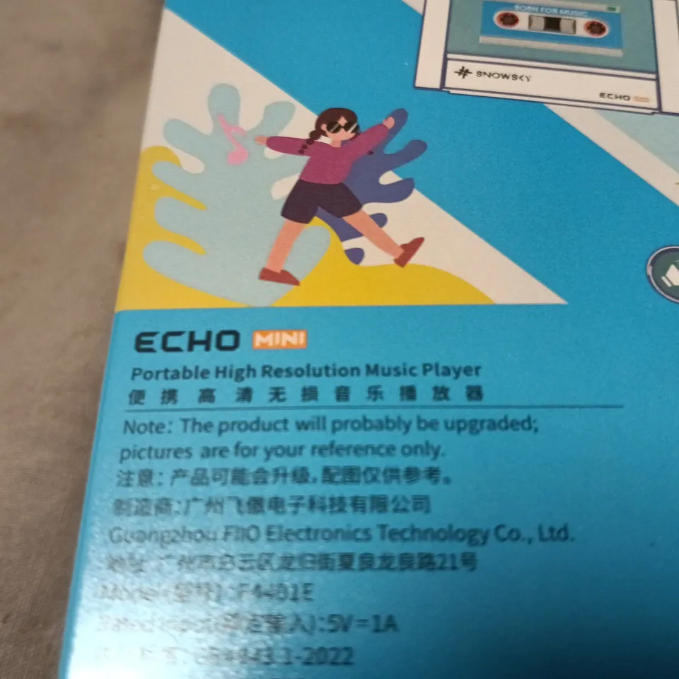 BOXED SNOWSKY ECHO MINI PORTABLE HIGH-RESOLUTION MUSIC PLAYER - PINK