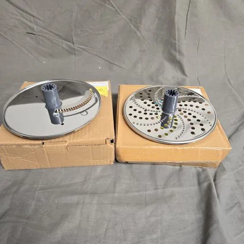 DLS RICAMBI X2 ASSORTEDFOOD PROCESSOR DISCS TO INCLUDE - JULIENNE DISC - RASPING PLATE