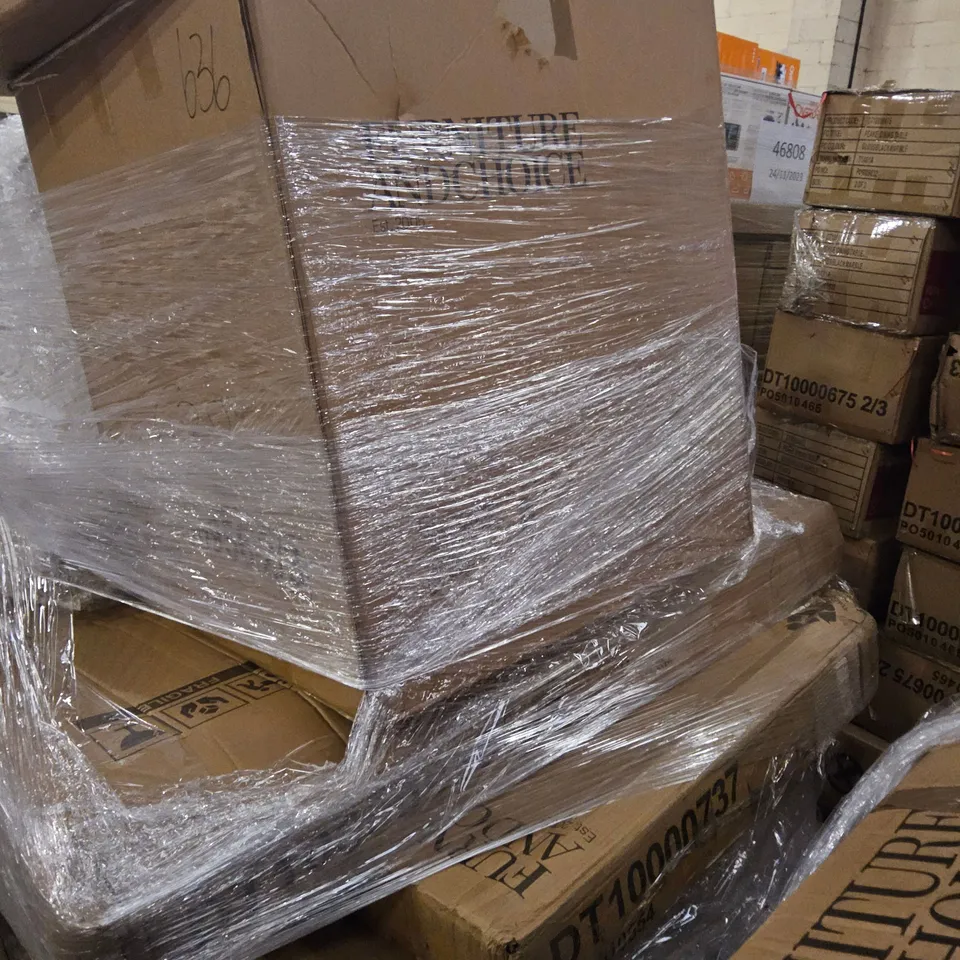 PALLET OF ASSORTED BOXED FURNITURE PARTS