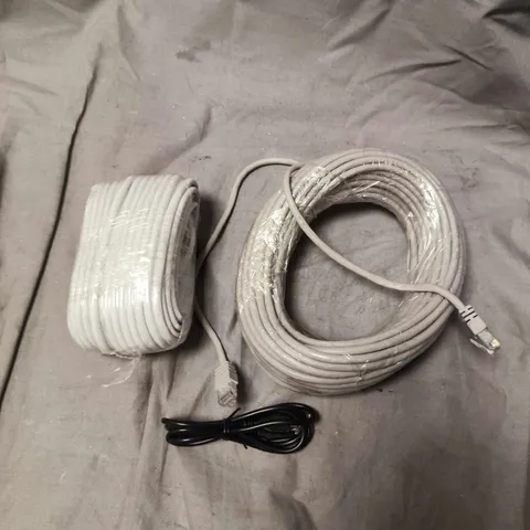 APPROXIMATELY 25 ASSORTED DATA CABLES - LENGTH UNSPECIFIED - COLLECTION ONLY 
