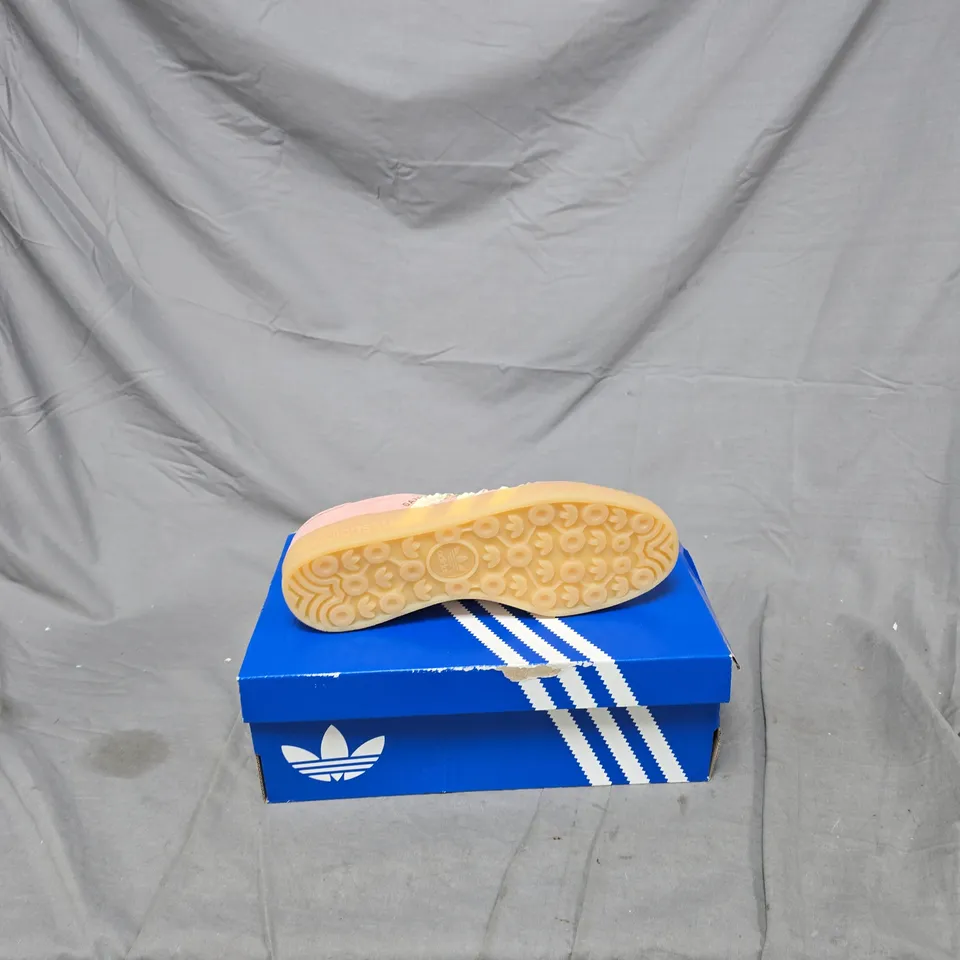 ADIDAS GAZELLE PINK SUEDE SNEAKERS – BOXED SIZE 7 