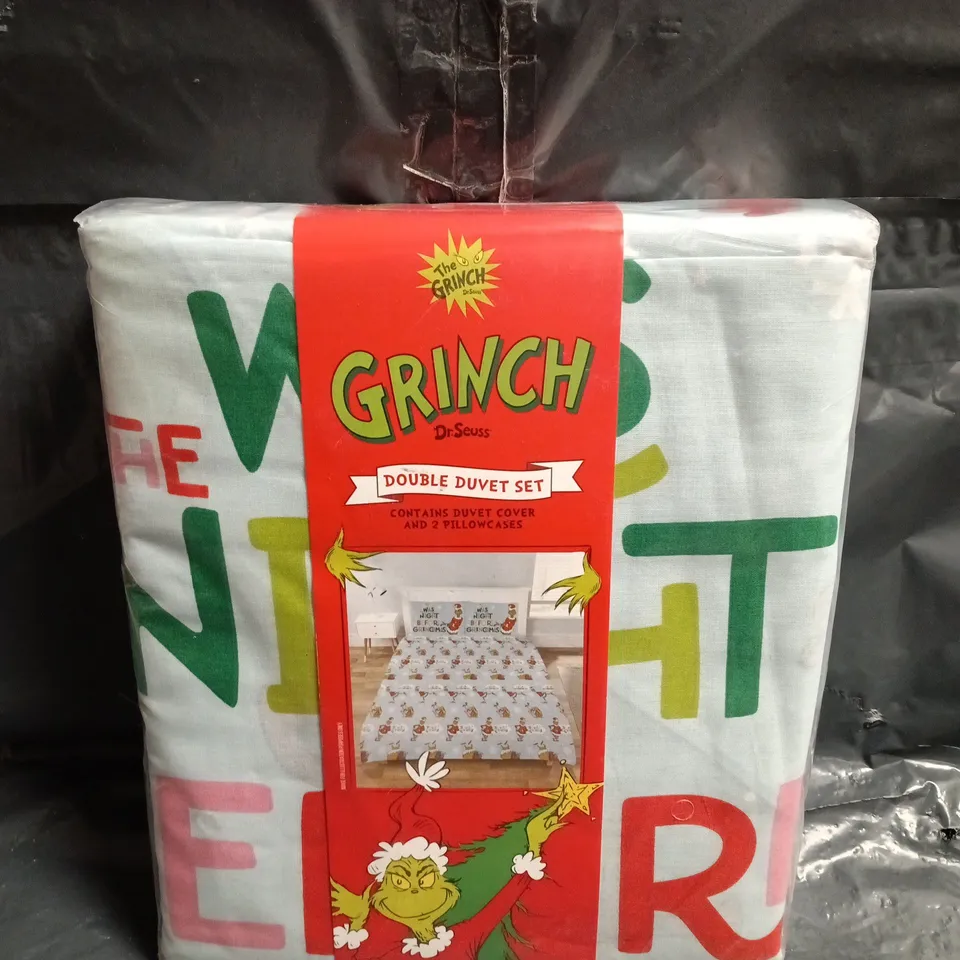 GRINCH DOUBLE DUVET SET 