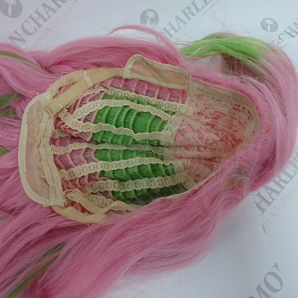 PINK/GREEN WIG