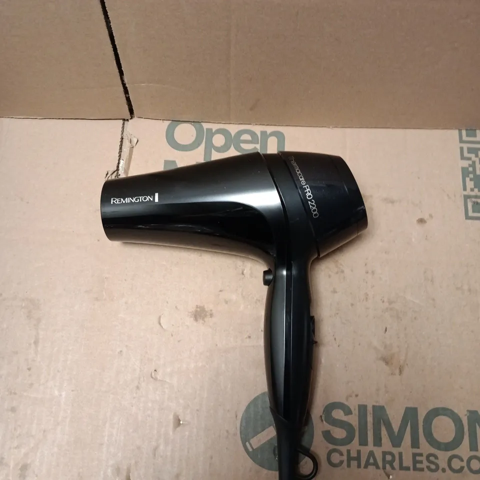 REMINGTON THERMACARE PRO 2200 HAIR DRYER – BLACK - BOXED 