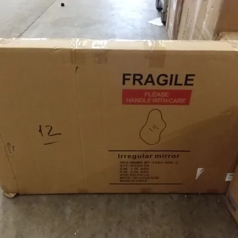 BOXED IRREGULAR MIRROR (1 BOX)