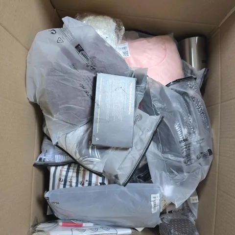 APPROXIMATELY 20 ASSORTED HOUSEHOLD PRODUCTS TO INCLUDE CLOTHING, BEVERAGE CUP, SMARTPHONE CASE ETC