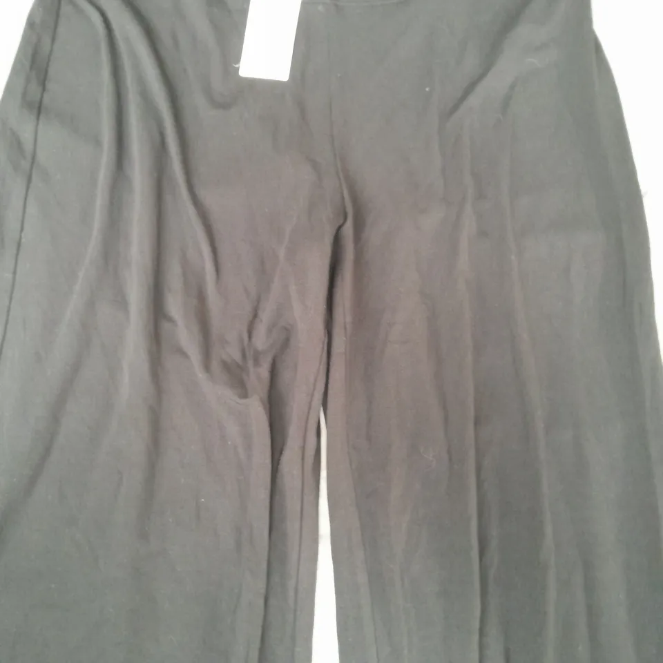 EILEEN FISHER WIDE LEG LEGGINGS IN BLACK SIZE MEDIUM