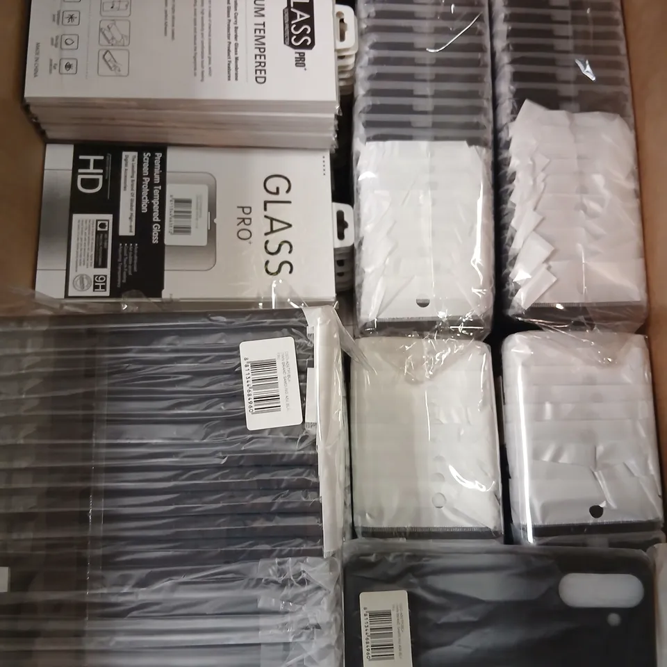 LARGE QUANTITY OF MOBILE PHONE PROTECTIVE PRODUCTS TO INCLUDE; GLASS PRO + PREMIUM TEMPERED GLASS AND BLACK CASES FOR SAMSUNG A56