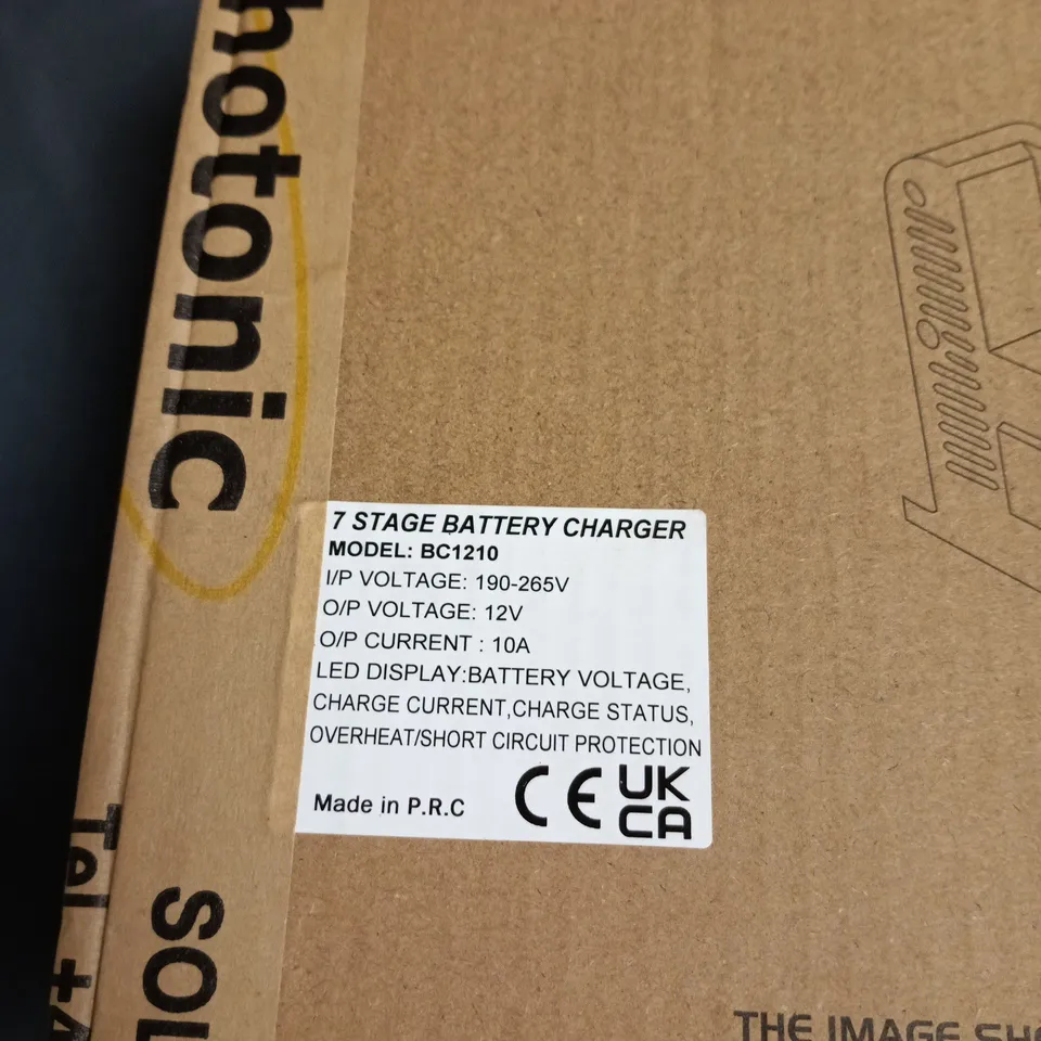 SMART BATTERY CHARGER 7 STAGE CHARGER BC-1210 BOXED, SEALED