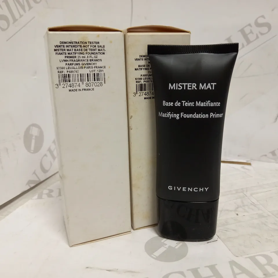 LOT OF 2 GIVENCHY MISTER MAT PRIMER 25ML