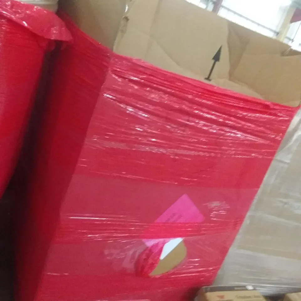 PALLET OF ASSORTED ITEMS INCLUDING DONYER POWER ELECTRICAL CONVECTOR HEATER, BULL TENT, XPOWER SCENTED AIR MOVER, FULL MOTION LONG ARM TV WALL MOUNT, SABLE DOUBLE SIZED AIR MATRESS