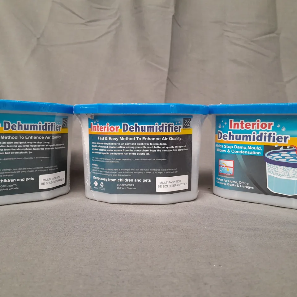 BOXED PACK OF 10 ZYBUX INTERIOR DEHUMIDIFIERS