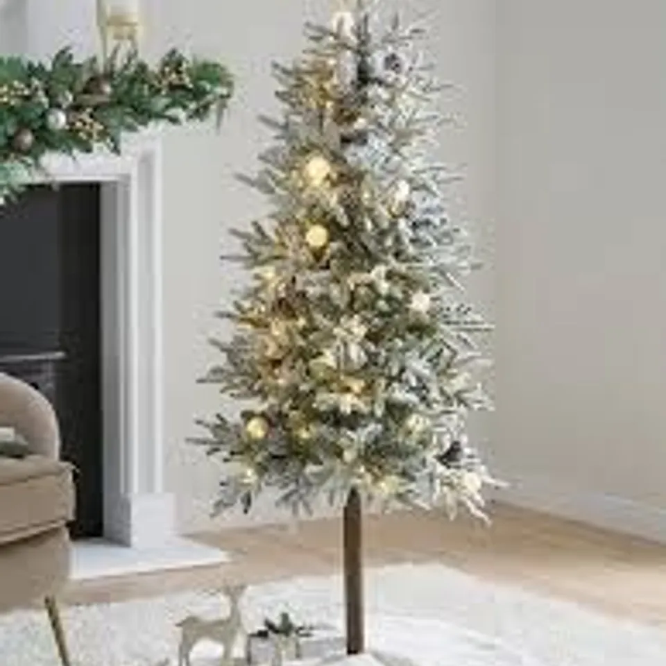 BOXED 5FT SNOWY PORCH CHRISTMAS TREE