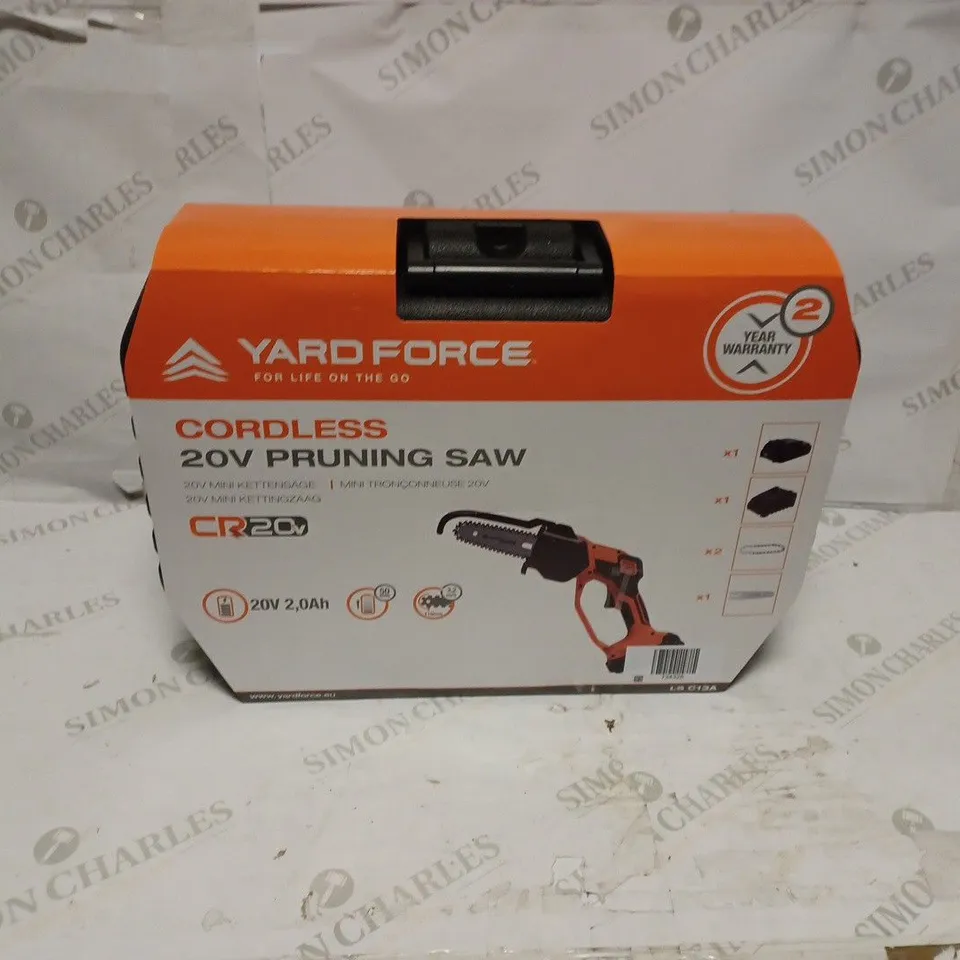 YARDFORCE CORDLESS 20V PRUNNING SAW