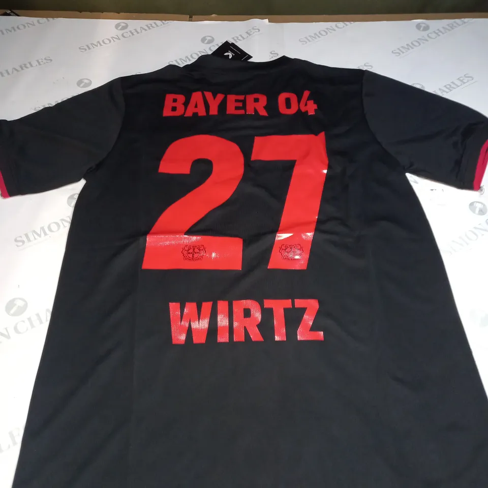 BAYER LEVERKUSEN FC HOME SHIRT WITH WIRTZ 27 SIZE M