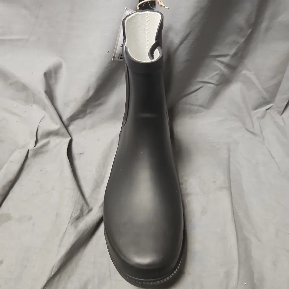 MOUNTAIN WAREHOUSE WOMEN'S BLACK ANKLE RUBBER WELLIE BOOT UK 6