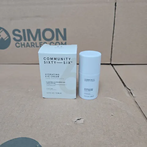 8 X COMMUNITY SIXTY SIX HYDRATING EYE CREAM 15ML BOXED