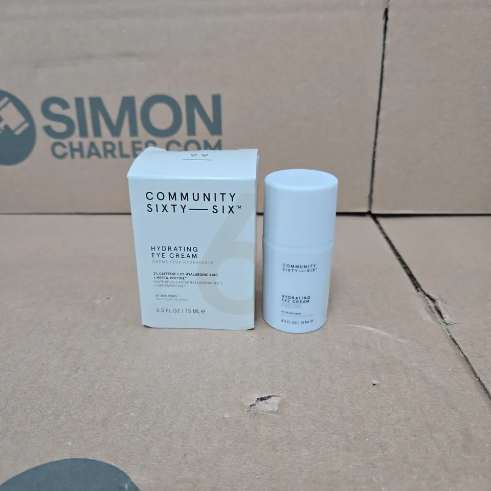 8 X COMMUNITY SIXTY SIX HYDRATING EYE CREAM 15ML BOXED