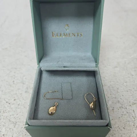 ELEMENTS GOLD-TONE TEARDROP EARRINGS