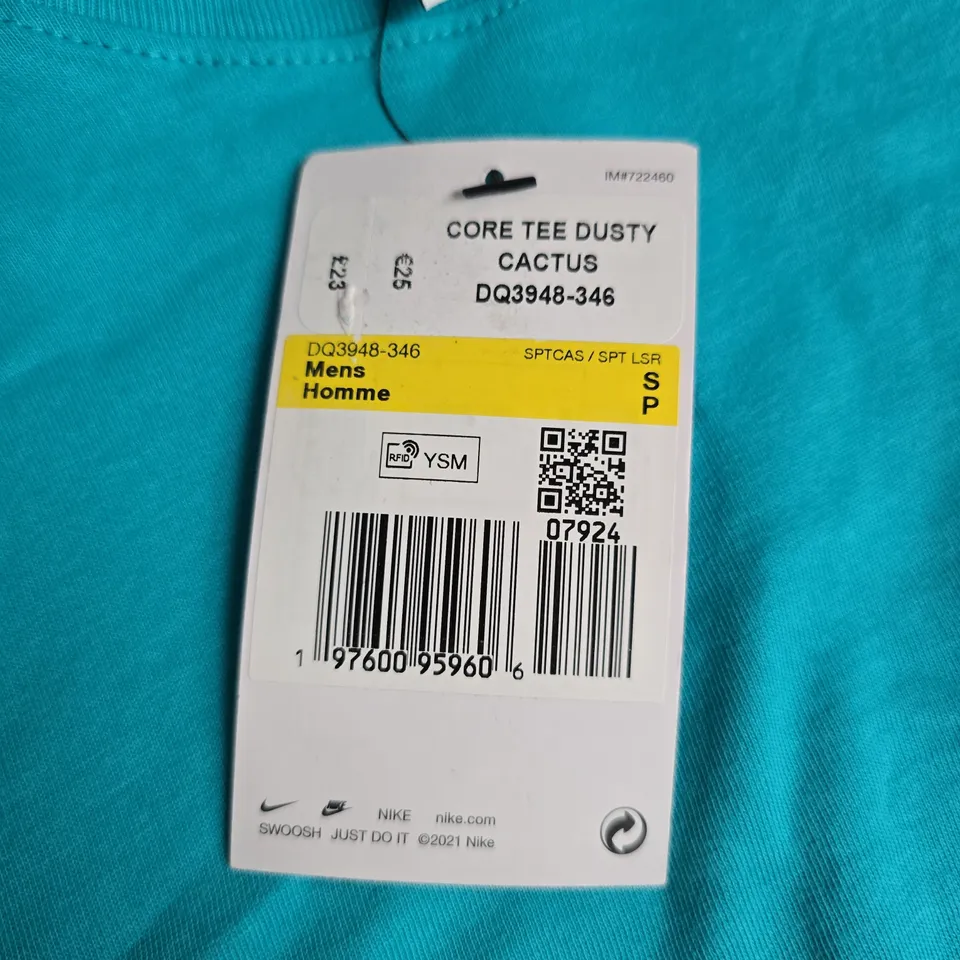 NIKE CORE TEE DUSTY CACTUS MEN'S T-SHIRT – SIZE S