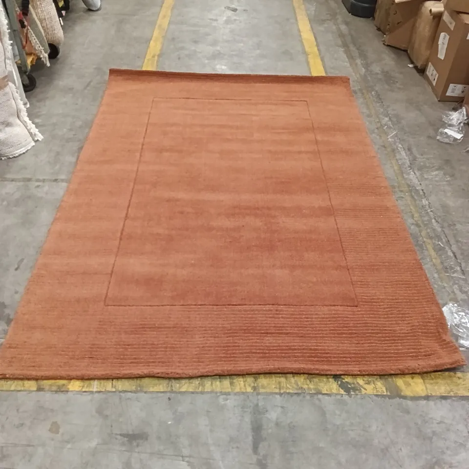 RECTANGULAR ORANGE RUG – HOME DECOR CARPET 230 CM X 160 CM