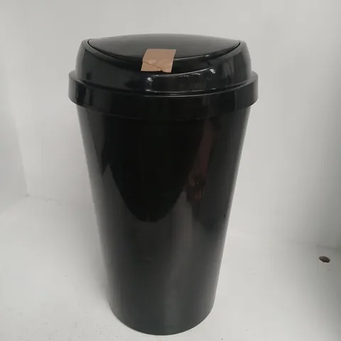 BLACK PLASTIC BIN
