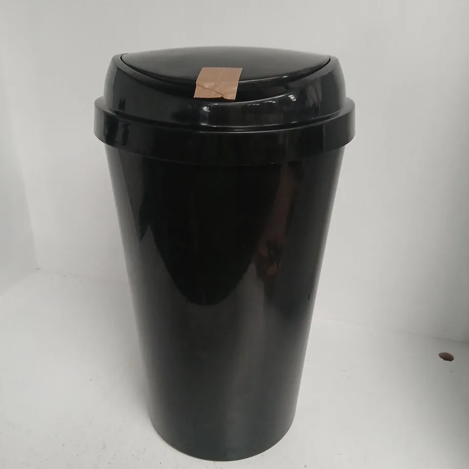 BLACK PLASTIC BIN
